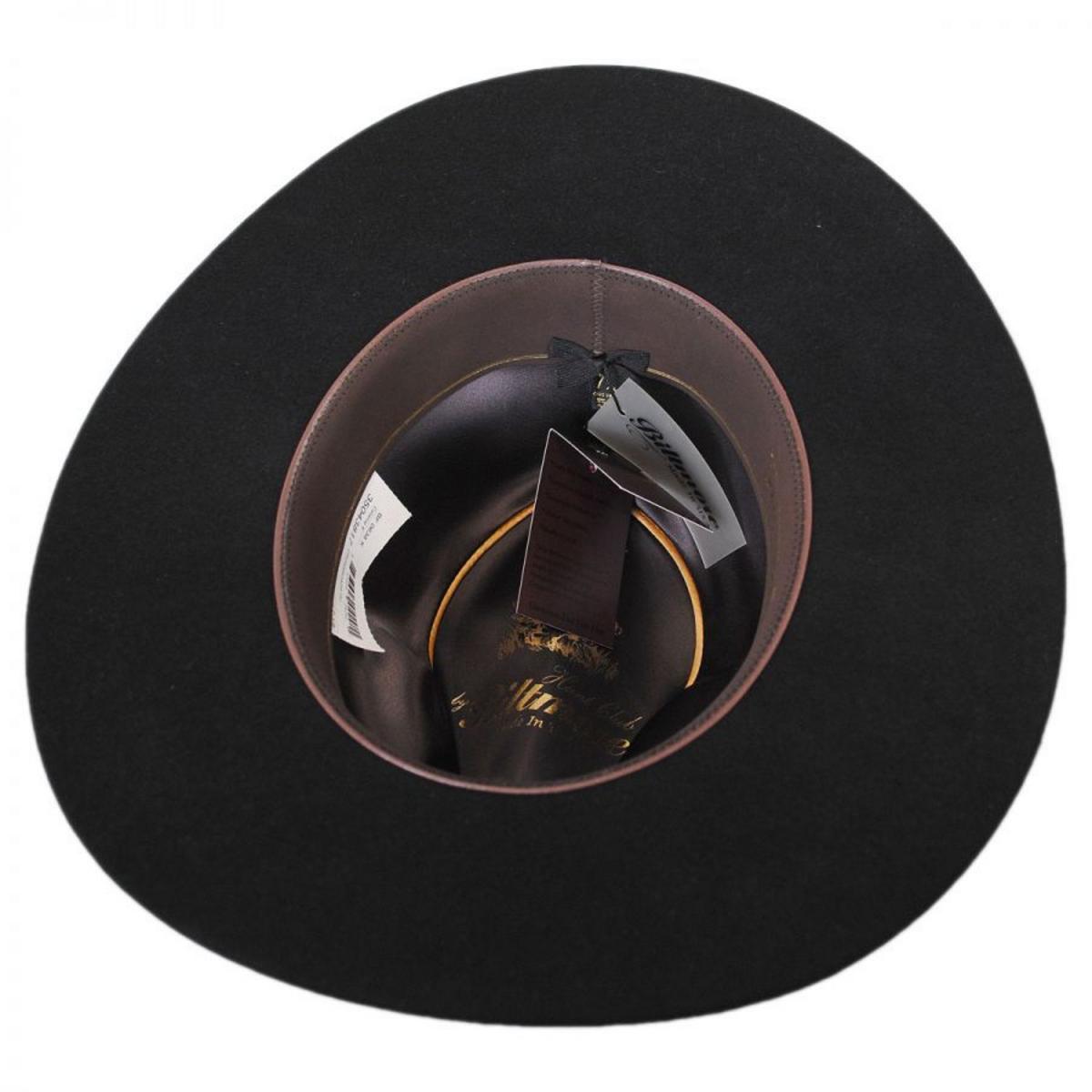 Biltmore | Crossroads 6X Fur Felt Western Hat | 130235 | under | BLACK