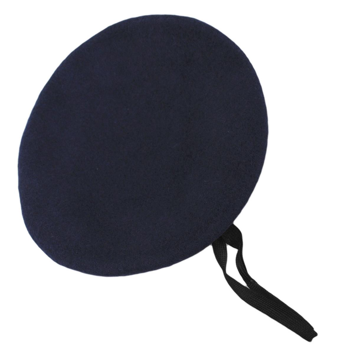 Village Hat Shop | Wool Military Beret | 152540 | top | NAVY BLUE