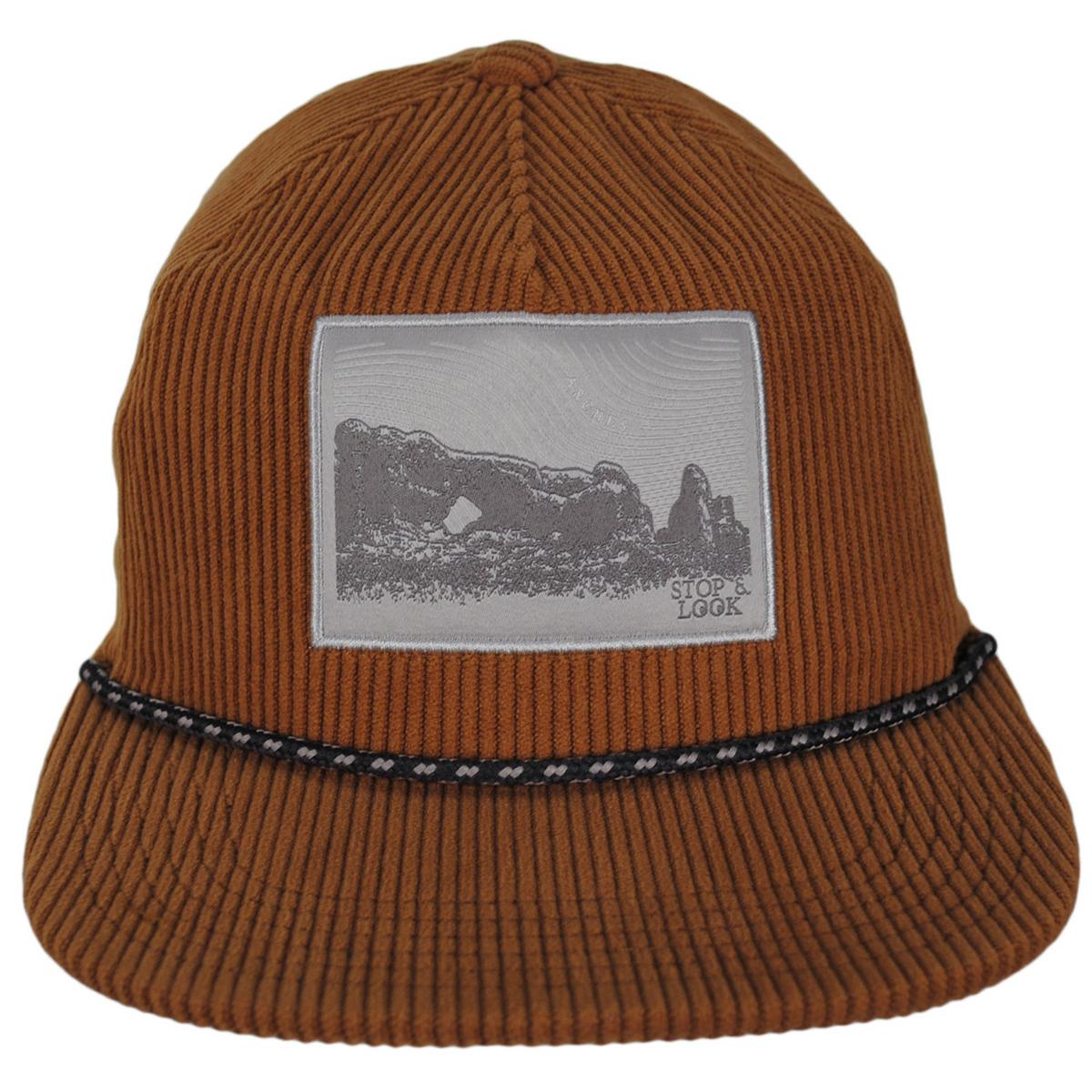 Columbia Sportswear | Packsaddle Corduroy Snapback Baseball Cap | 400095 | front | CAMEL BROWN