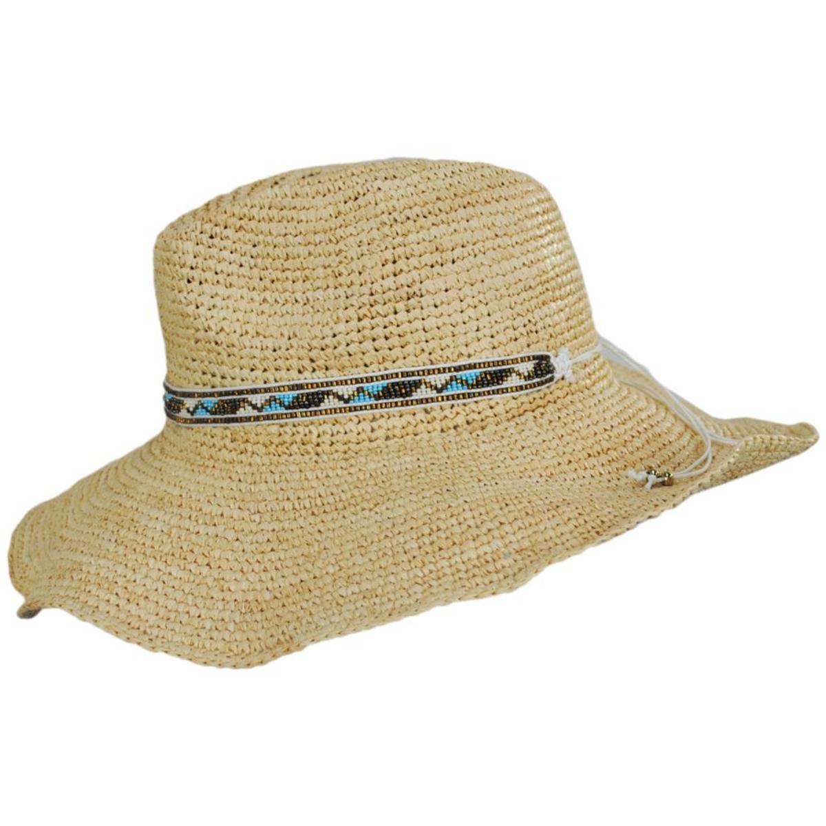 Lainey Raffia Crochet Western Hat