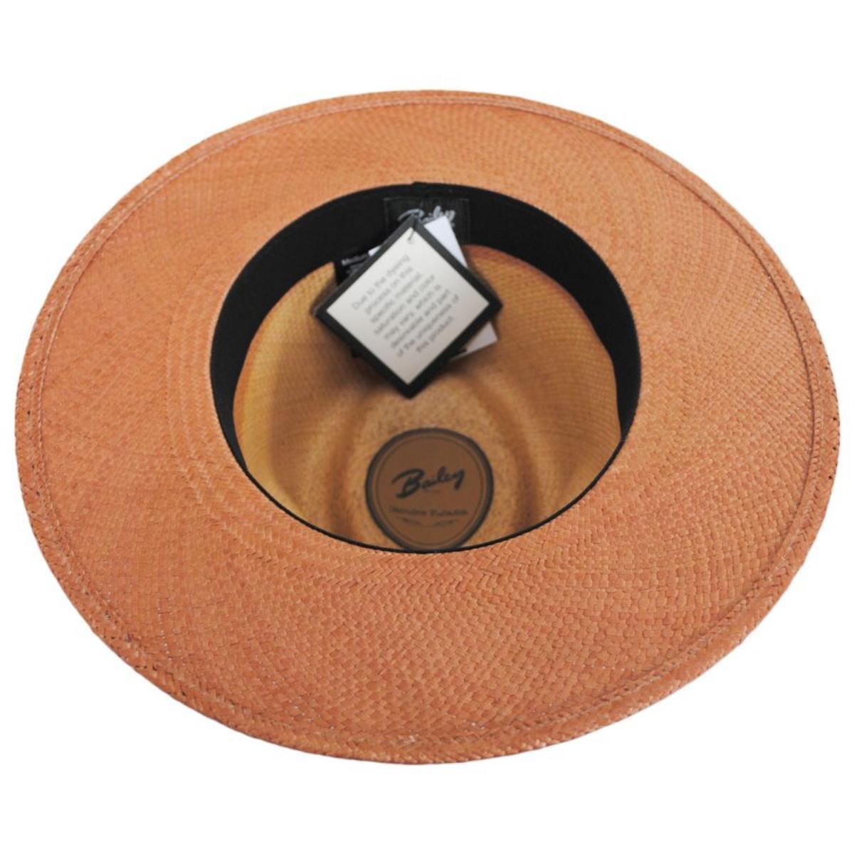 Bailey 1922 | Rask Gradient Panama Straw Fedora Hat | 127760 | under | SUNSET
