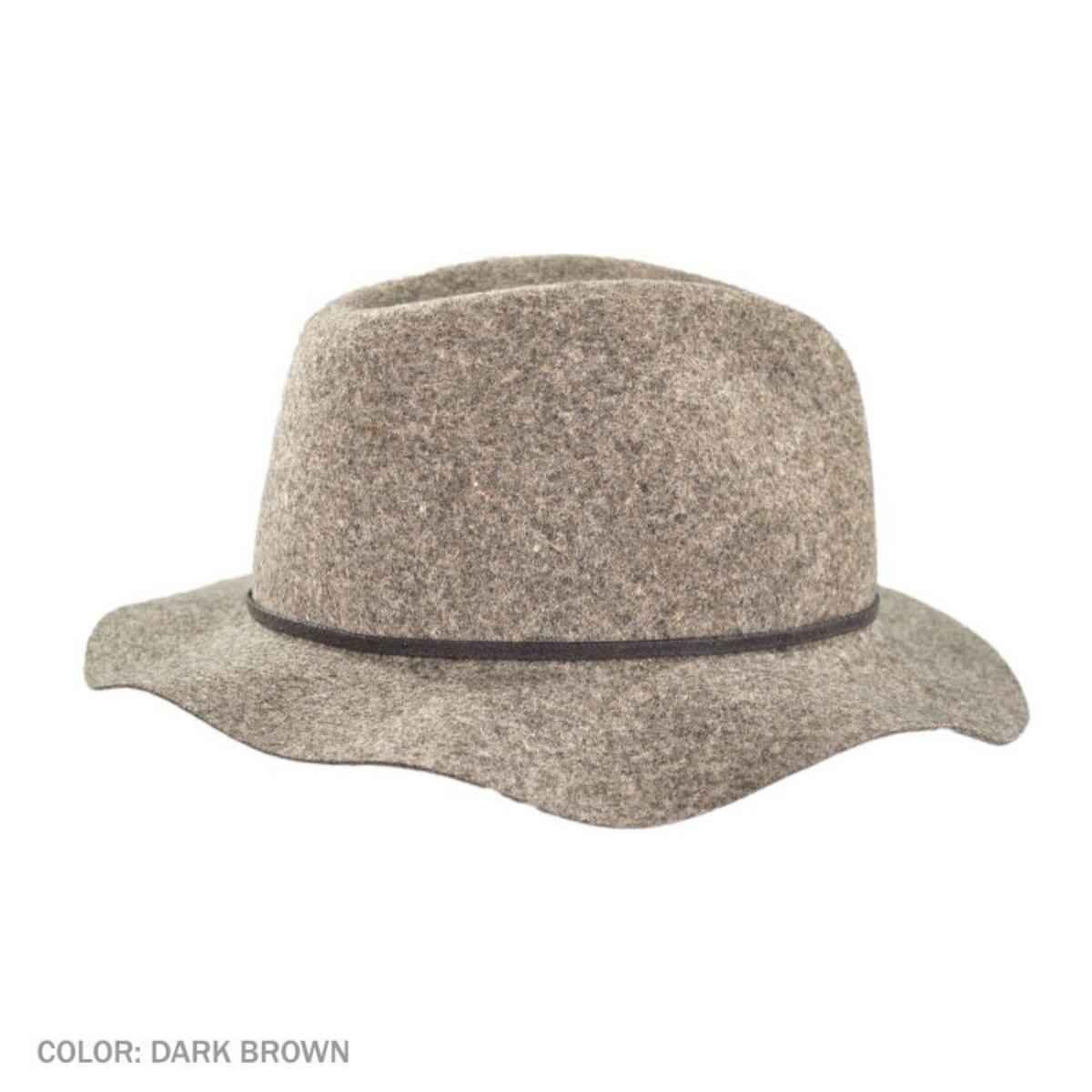 Bailey 1922 | Jackman Rollable Wool LiteFelt Fedora Hat | 130074 | under | DARK BROWN
