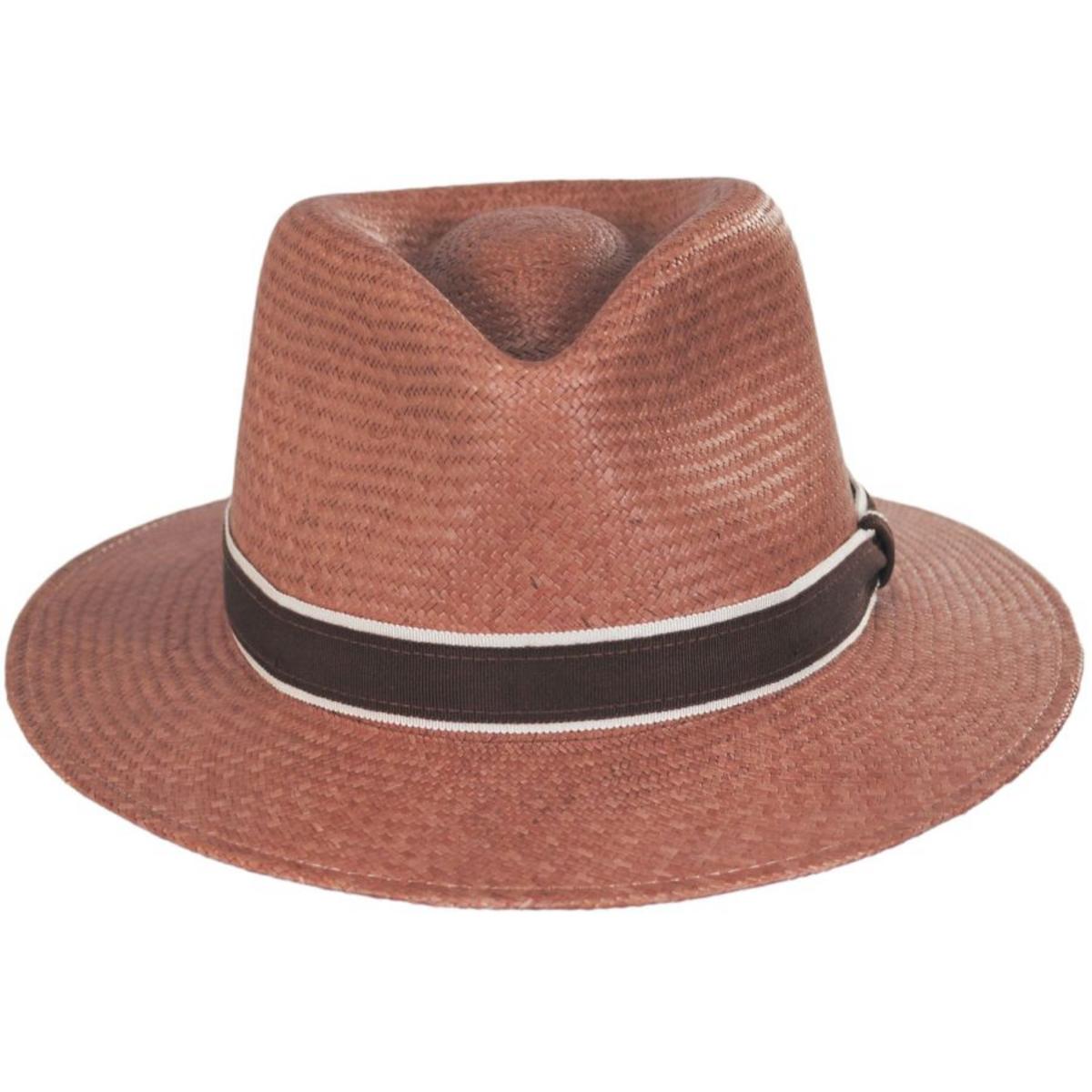 Bailey 1922 | Brooks Panama Fedora Hat - Mushroom | 127815SS23 | front | MUSHROOM