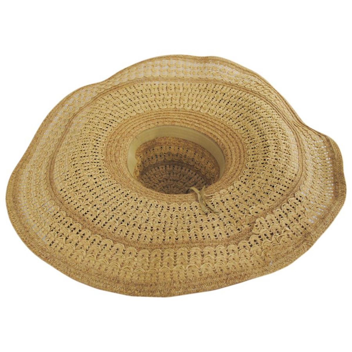San Diego Hat Company | For The Gram Toyo Braid Floppy Sun Hat | 103664 | under | NATURAL