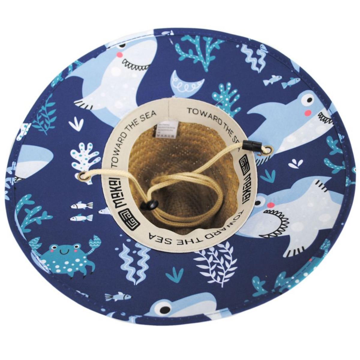 Kid's Under the Sea Rush Straw Lifeguard Hat