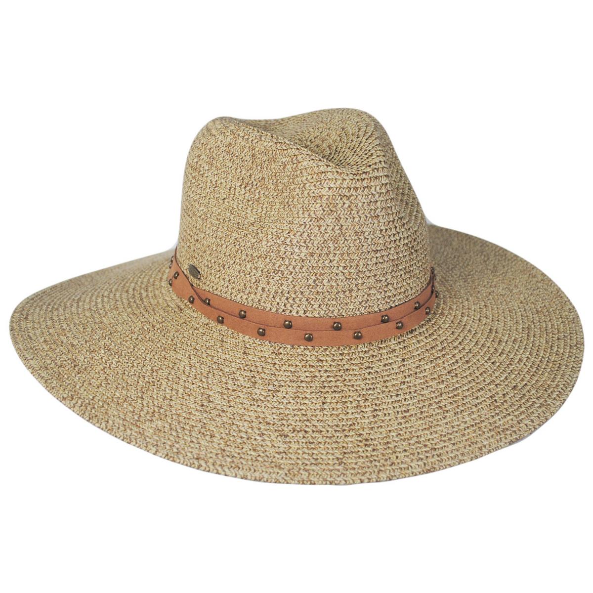 Scala | Misa Toyo Braid Straw Safari Fedora Hat | 105504 | lead | TOAST