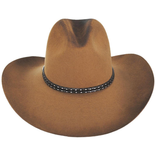 Stetson | Sand Hollow Buffalo Fur Felt Western Hat | 130752 | front | TOFFEE