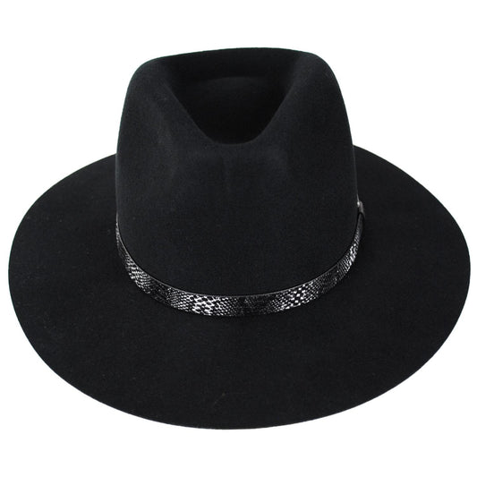 BRIXTON HATS | Sonoran Wool Felt Western Rancher Hat | 135676 | front | BLACK