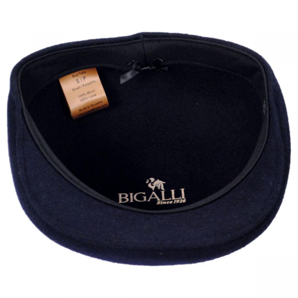 Bigalli | Wool Felt Ascot Cap | 161806 | under | NAVY