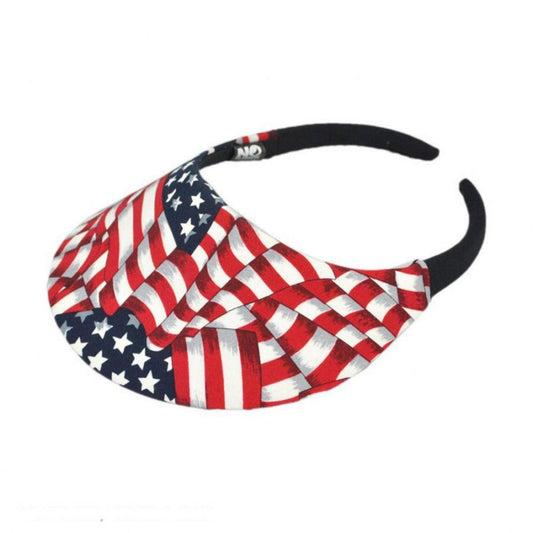No Headache | USA Flag Midsize Visor | 195904 | lead | RED/WHITE/BLUE