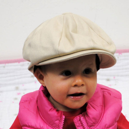 Jaxon Hats | Baby Cotton Newsboy Cap | 512108 | lsfone | BEIGE