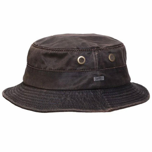 Conner | Weathered Cotton Bucket Hat | 402507 | lead | BROWN