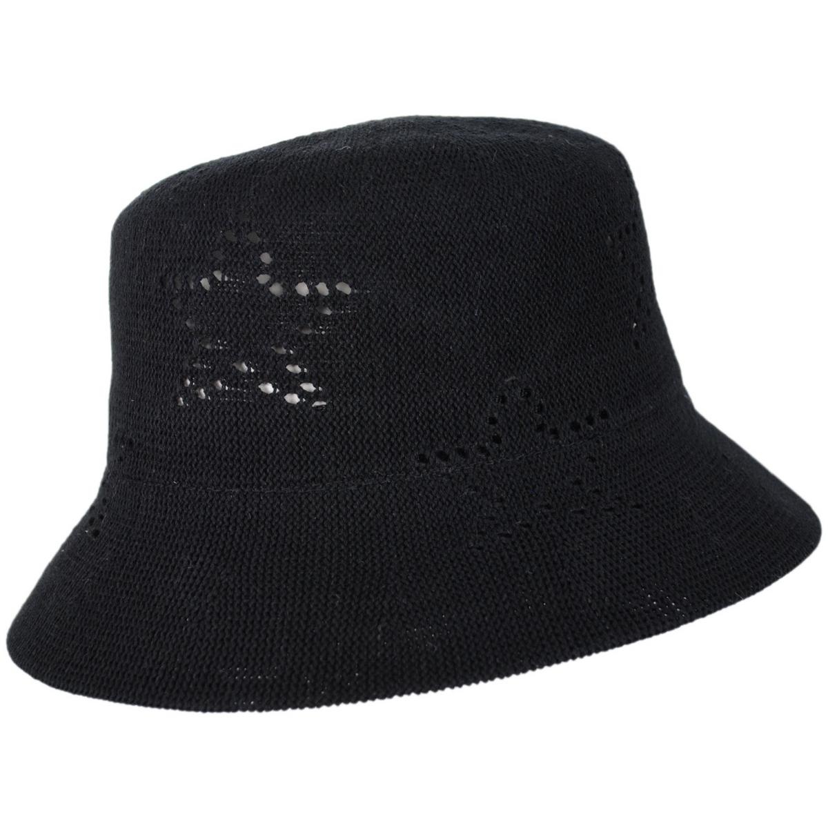 San Diego Hat Company | Estrella Cotton Knit Bucket Hat | 108659 | profile | BLACK