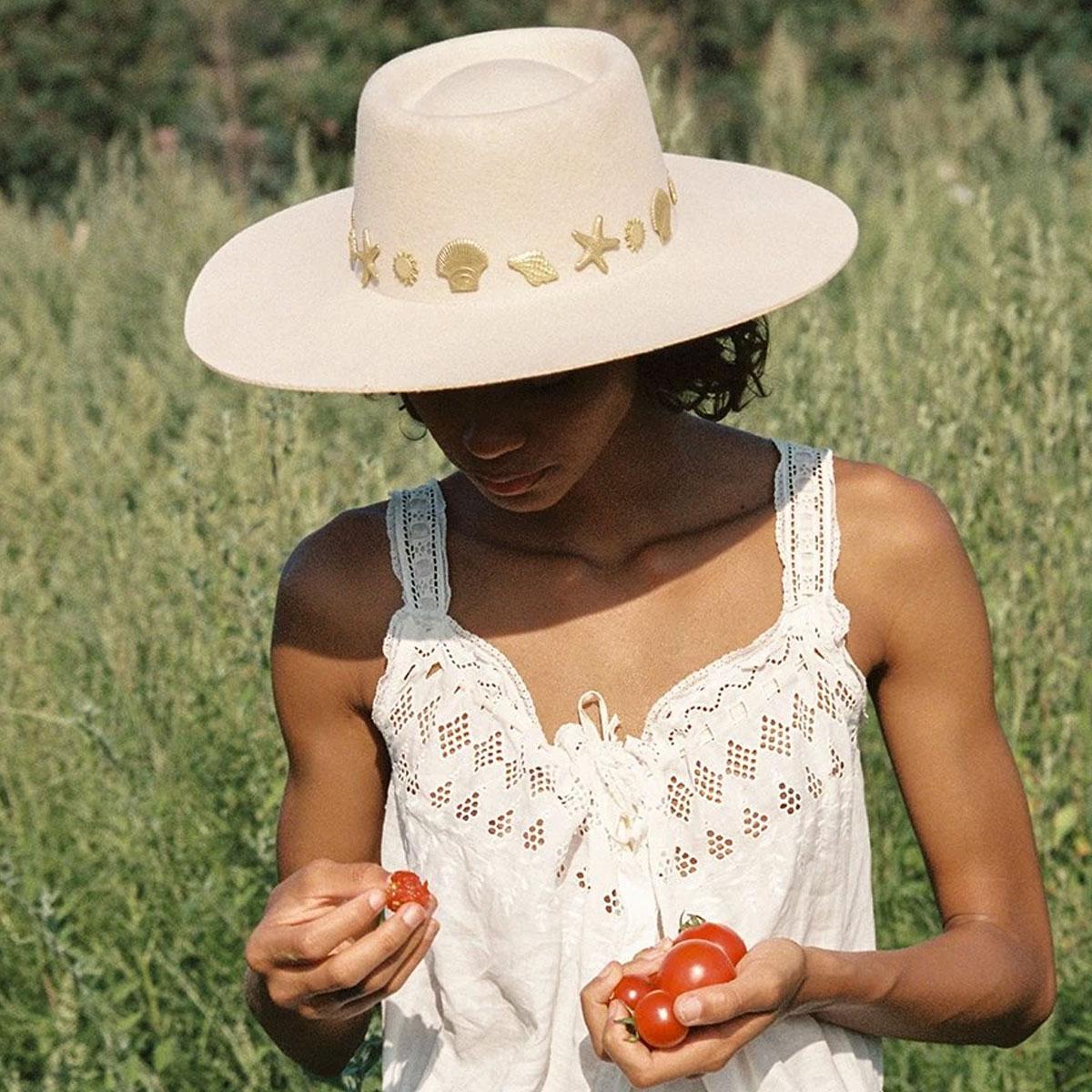 Lack of Color | Seaside Wool Felt Boater Hat | 124313 | lsfone | IVORY