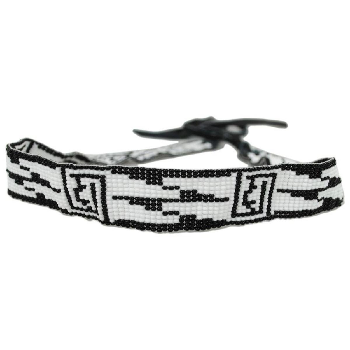 Two Tone Beaded Hat Band
