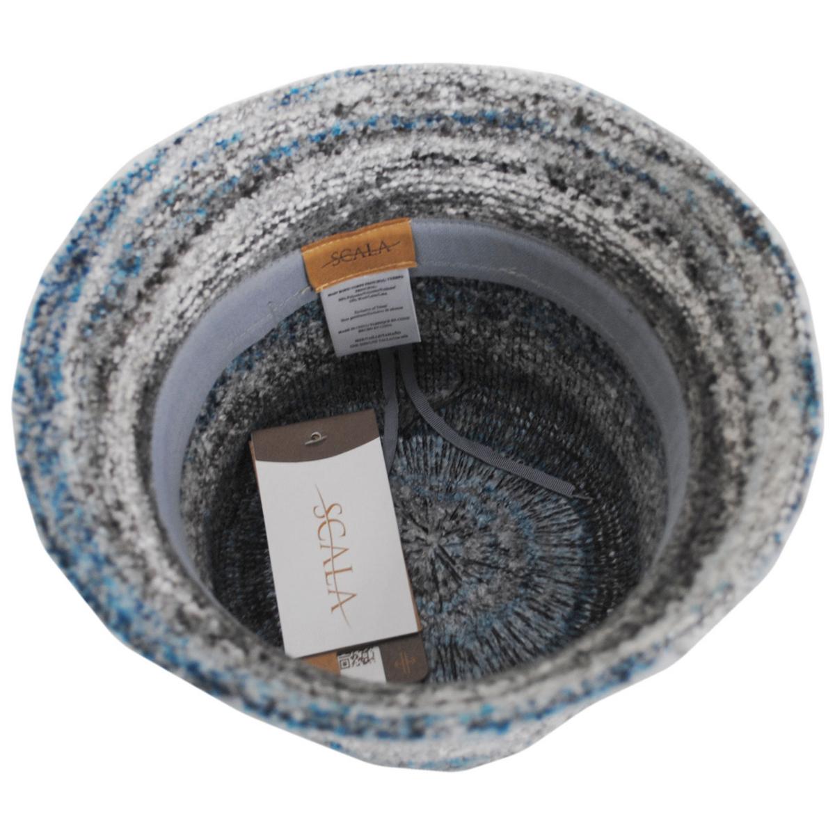 Scala | Buckley Boucle Knit Wool Blend Bucket Hat | 106446 | under | TEAL