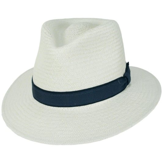 Bailey 1922 | Brooks Panama Straw Fedora Hat | 127815 | lead | MEDIA BLEACH