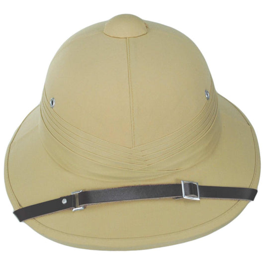 Village Hat Shop | Indian Pith Helmet | 155805 | front | KHAKI