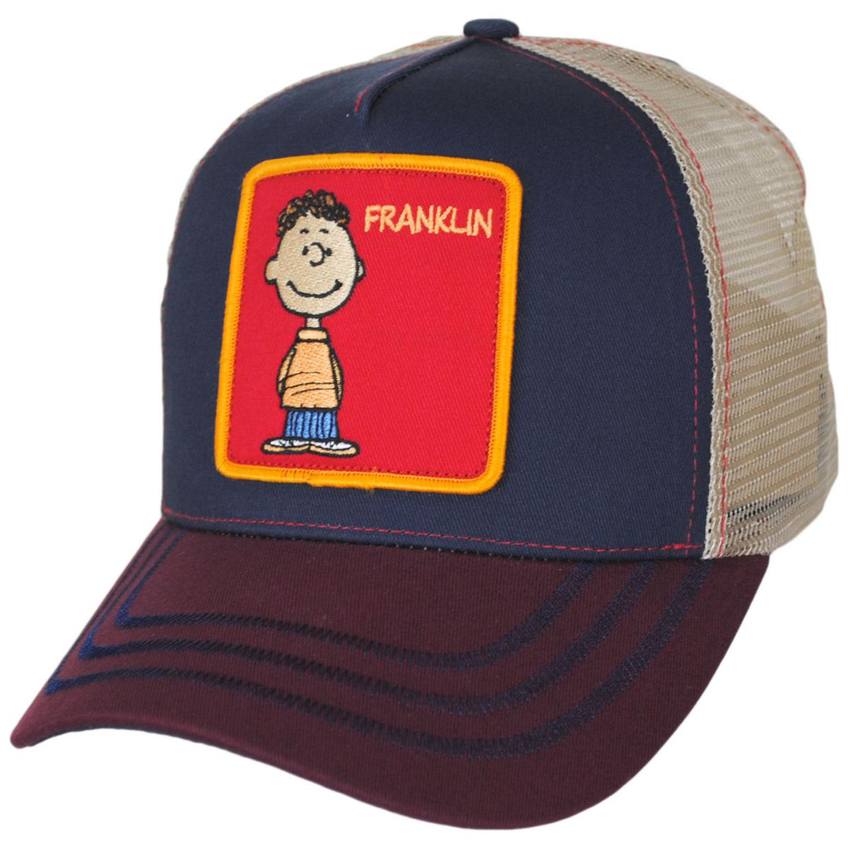 Peanuts | Franklin Mesh Trucker Snapback Baseball Cap | 201304 | lead | NAVY