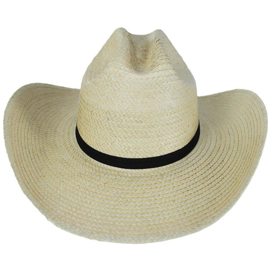 SunBody Hats | Kid's Cattleman Guatemalan Palm Leaf Straw Hat | 505450 | front | NATURAL