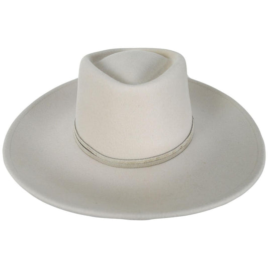 BRIXTON HATS | Brenton Convertabrim Wool Felt Fedora Hat | 135663 | front | DOVE