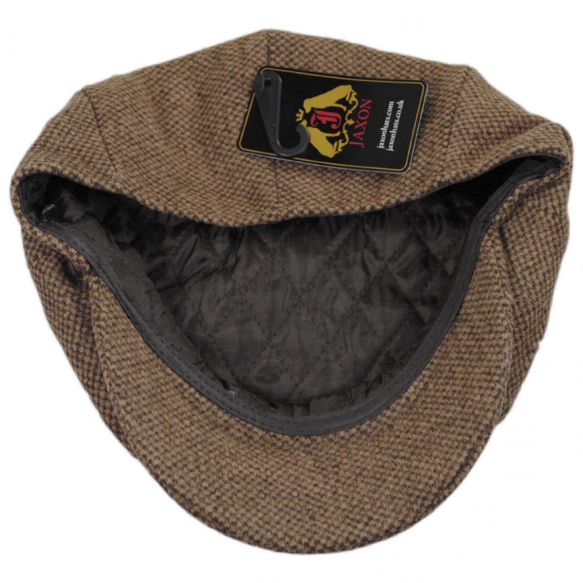 Jaxon Hats | Gotham Wool Blend Newsboy Cap | 167788 | under | TAN/BROWN