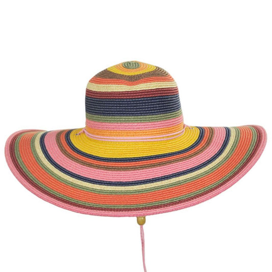 Cappelli | Enis Toyo Straw Swinger Hat | 101276 | front | CORAL