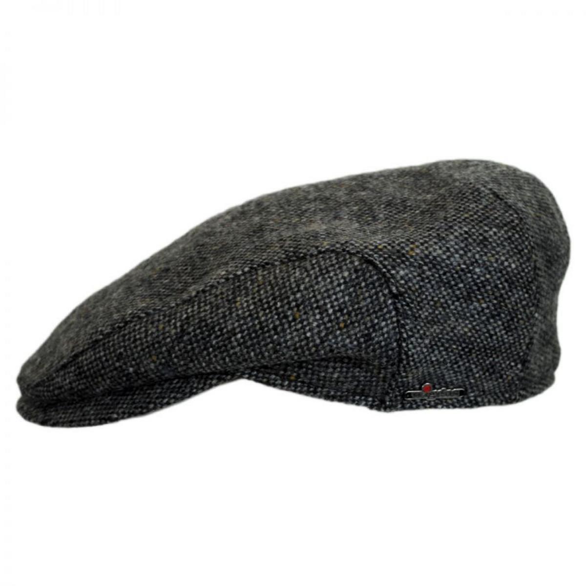 Wigens Caps | Magee Tweed Lambswool Ivy Cap | 161934 | profile | DARK GREY