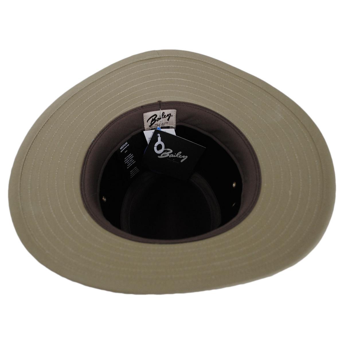 Bailey 1922 | Dalton Cotton Blend Rain Safari Fedora Hat | 147433 | under | TAN