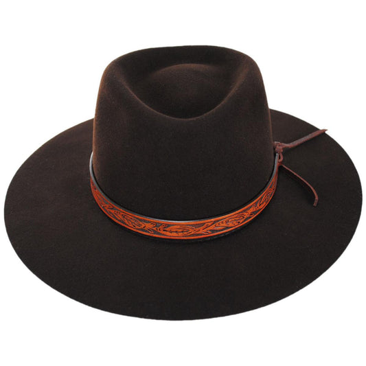 Bailey 1922 | Catton Elite Wool Felt Gambler Hat | 130107 | front | GROUND COFFEE