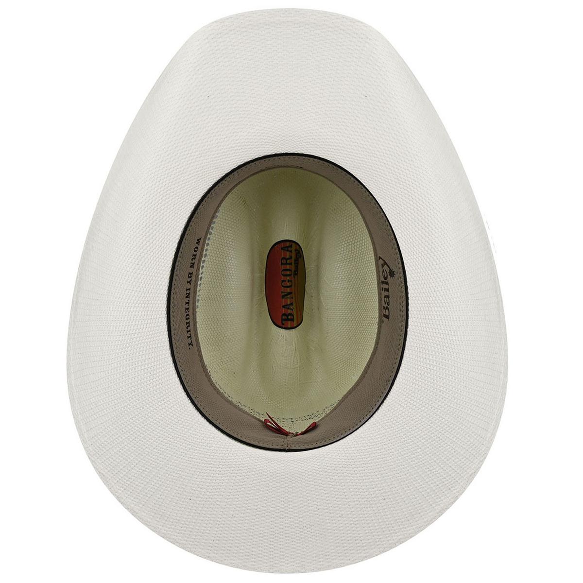 Bailey Western | Desert Breeze Bangora Straw Western Hat | 127921 | under | IVORY