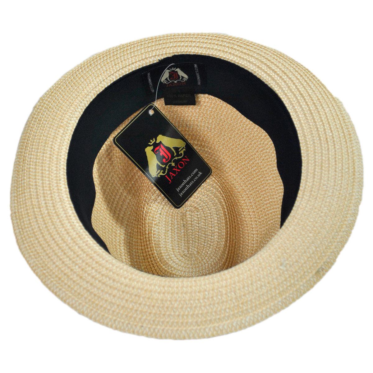 Jaxon Hats | Wholesale Toyo Straw Braid Trilby Fedora Hat B2B Pre-Pack | B2B128500 | under | TAN