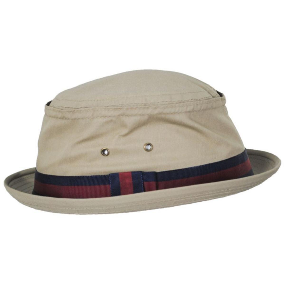NEW YORK HAT CO | Fisherman Cotton Blend Bucket Hat | 187102 | profile | TAN