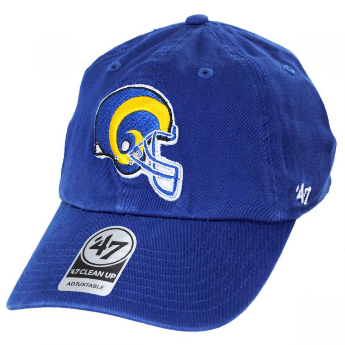 47 Brand | Los Angeles Rams NFL Clean Up Strapback Baseball Cap Dad Hat | 203582 | lead | ROYAL