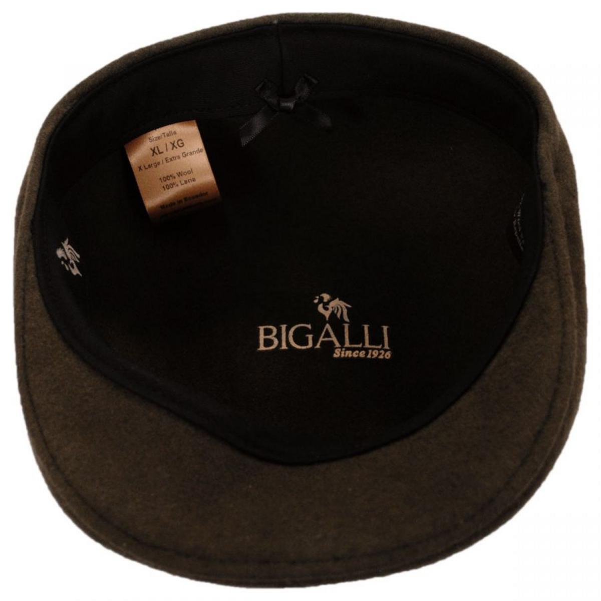 Bigalli | Wool Felt Ascot Cap | 161806 | under | CHOCOLATE