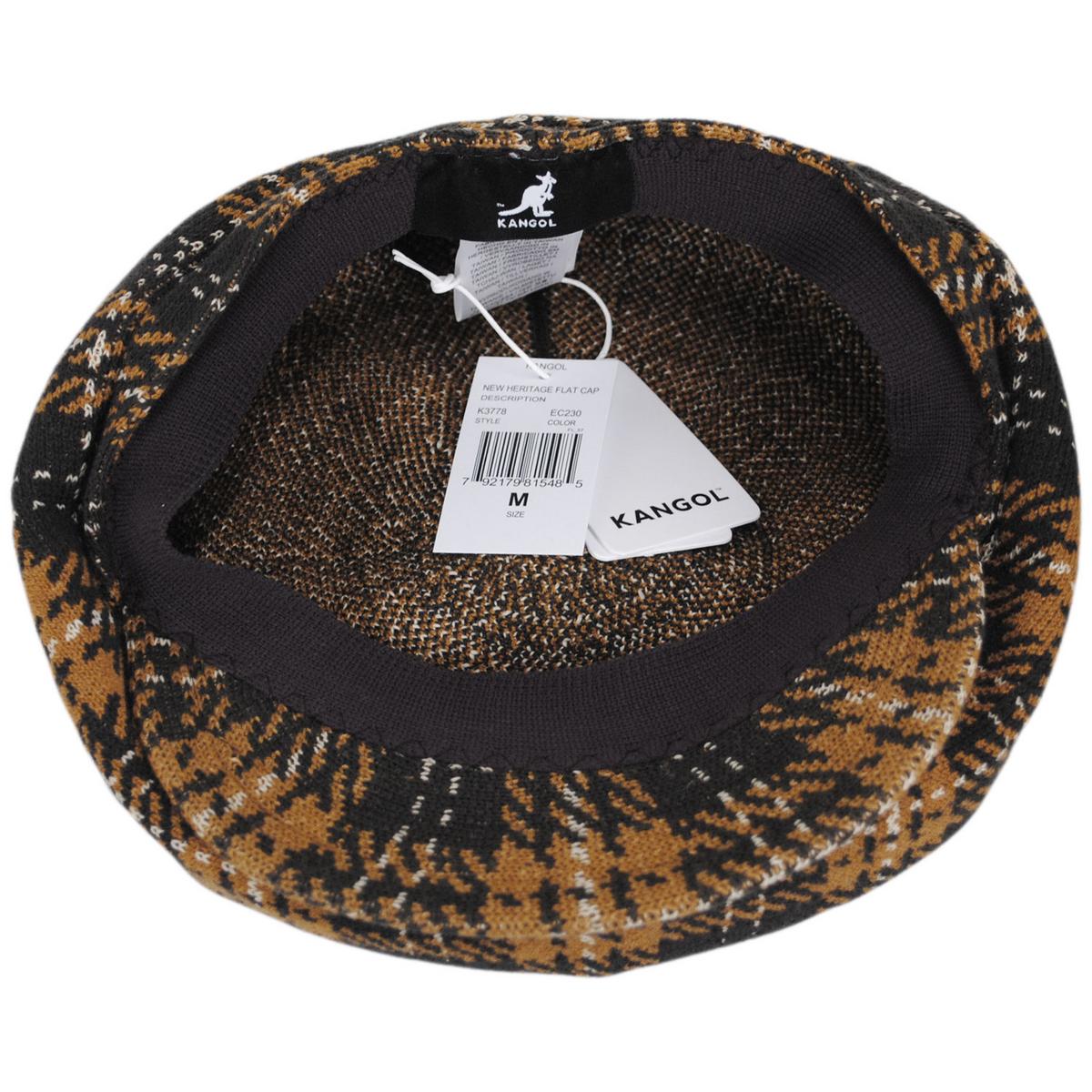 Kangol | New Heritage Pom-Pom Newsboy Cap | 160842 | under | ESPRESSO CHECK
