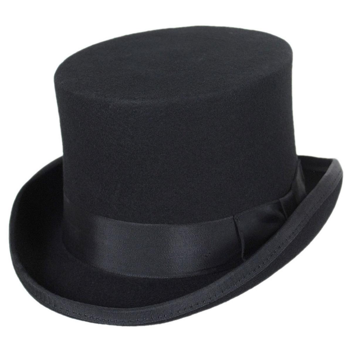 Jaxon Hats | Wholesale Mid Crown Wool Felt Top Hat B2B Pre-Pack