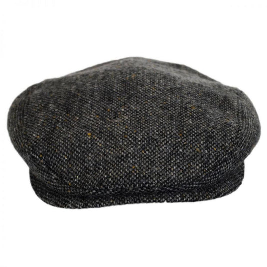 Wigens Caps | Magee Tweed Lambswool Ivy Cap - FINAL SALE | 161934 | front | DARK GREY