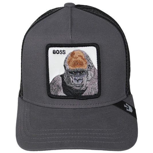 Goorin Bros | Boss Mesh Trucker Snapback Baseball Cap | 200602 | front | CHARCOAL