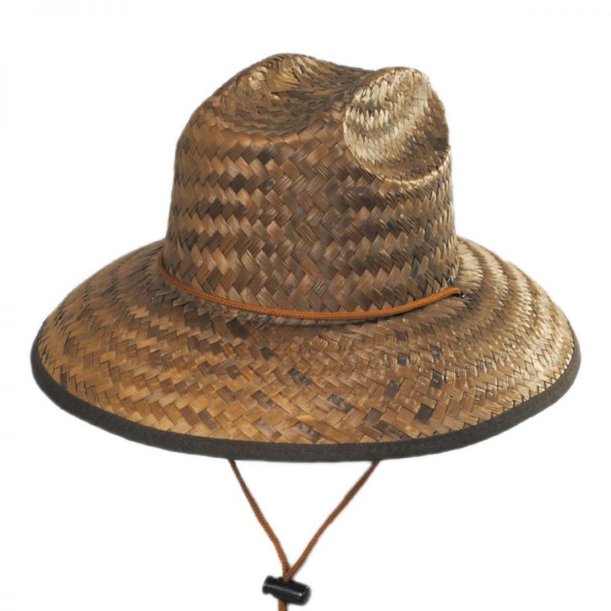 Scala | Kid's Costa Brava Palm Straw Lifeguard Hat | 505013 | lead | COCOA
