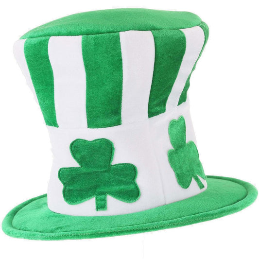 Elope | Shamrock Mad Hatter Top Hat | 190420 | lead | GREEN/WHITE