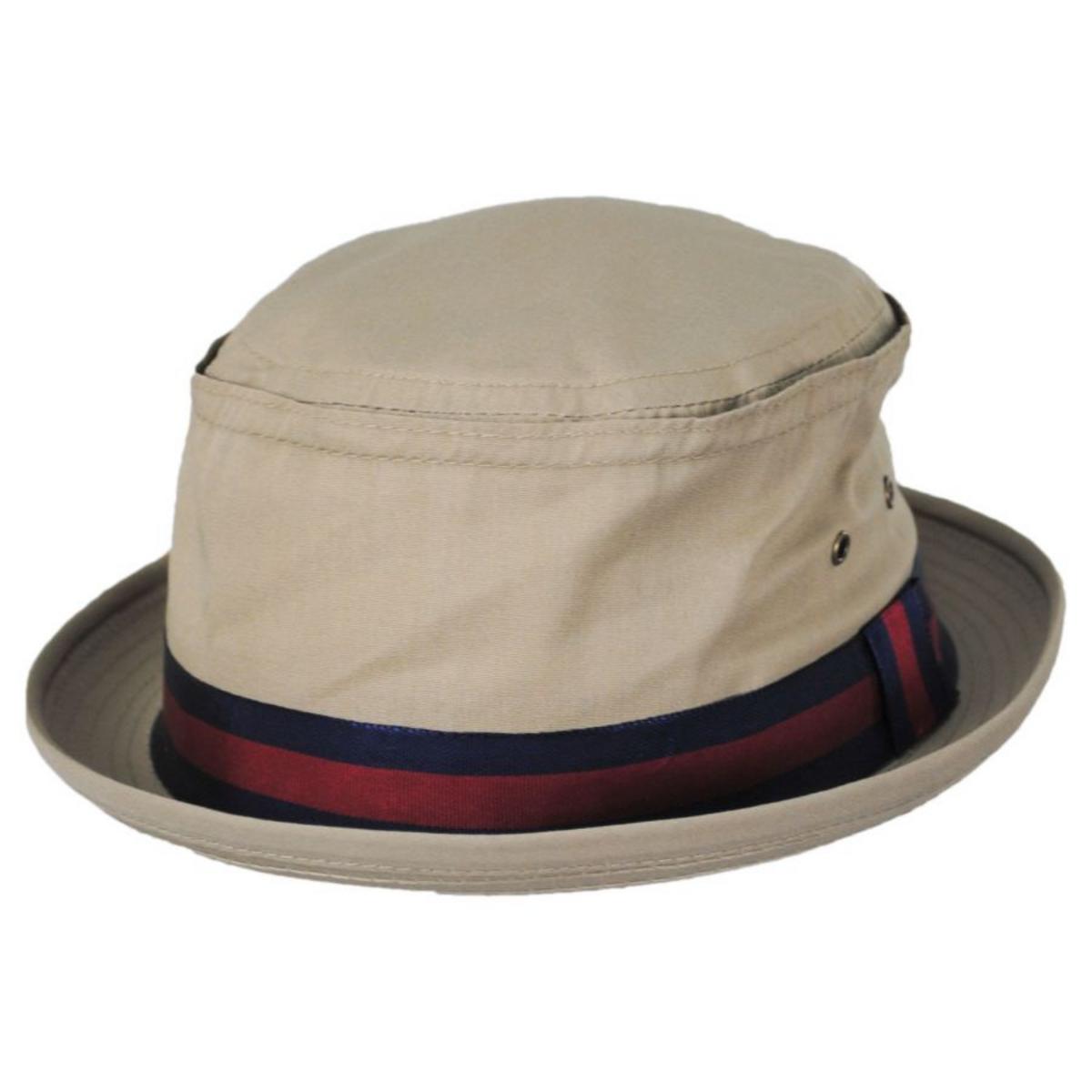 NEW YORK HAT CO | Fisherman Cotton Blend Bucket Hat | 187102 | lead | TAN