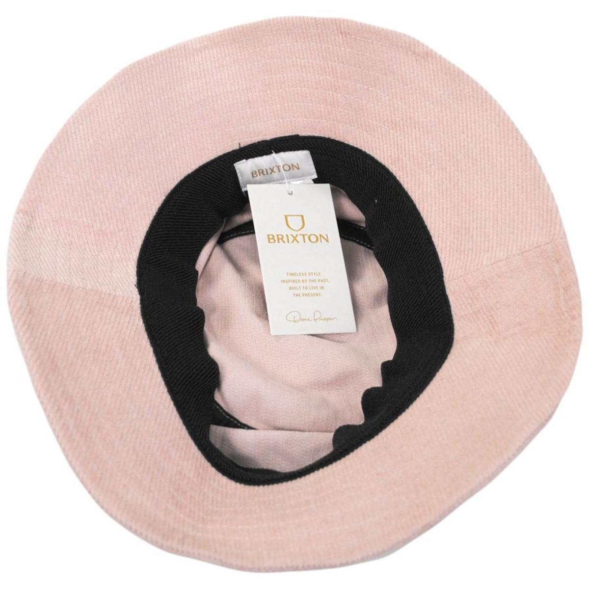 BRIXTON HATS | Petra Corduroy Packable Bucket Hat | 185546 | under | CORAL PINK