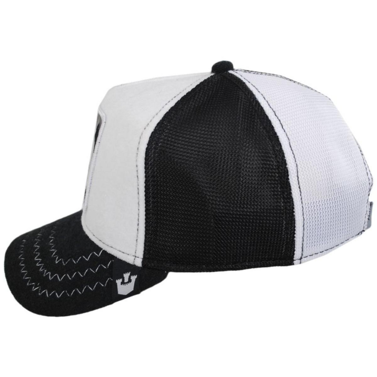 Goorin Bros | Finish Last Panda Mesh Trucker Snapback Baseball Cap | 200616 | profile | WHITE