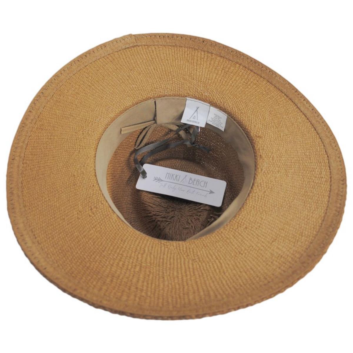 NIKKI BEACH | La Paz Toyo Straw Rancher Fedora Hat | 102718 | under | TOAST