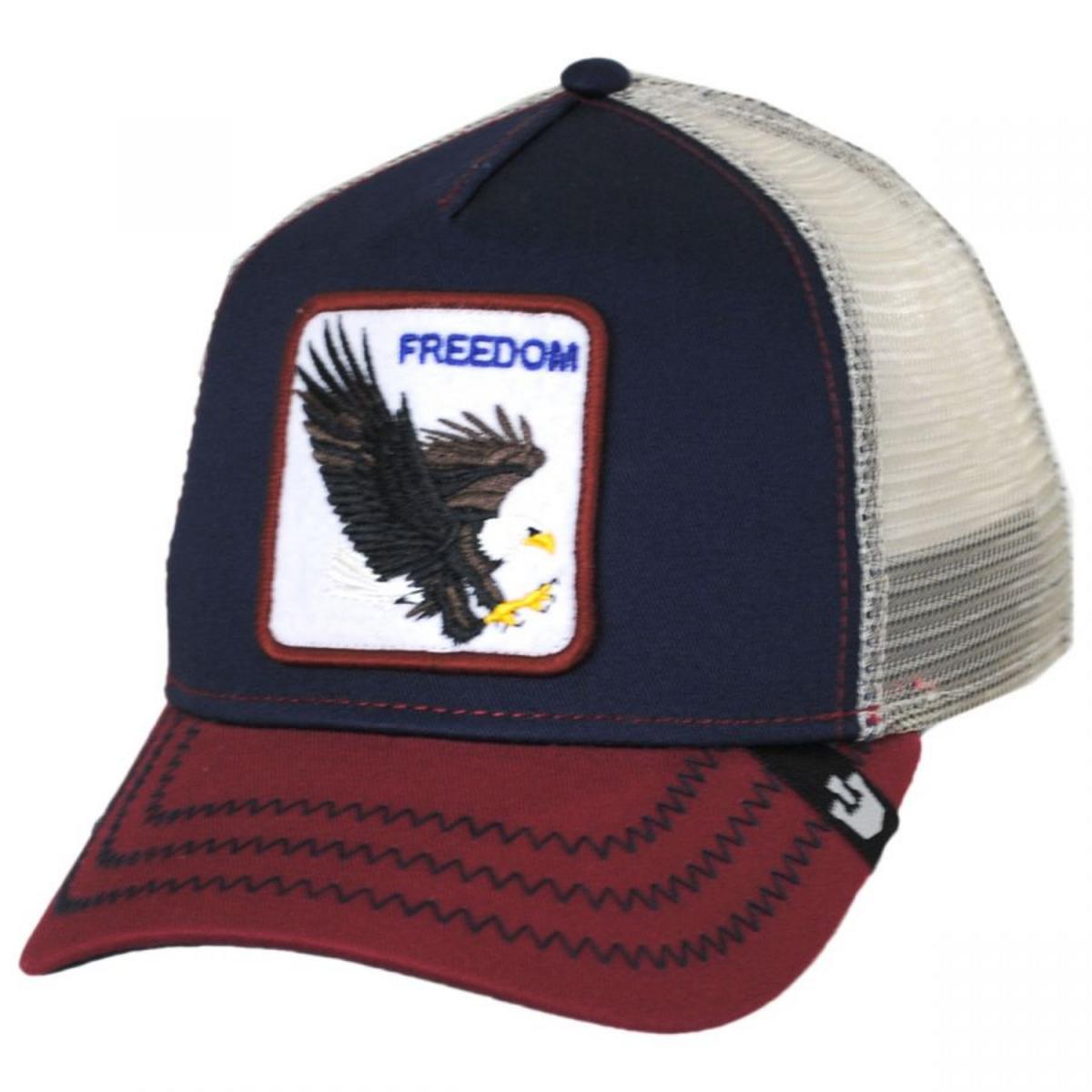 Goorin Bros | Freedom Mesh Trucker Snapback Baseball Cap | 200488 | lead | INDIGO