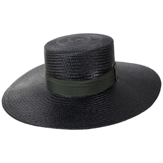 3 Regions Trade Co. | Bolero Cuenca Panama Straw Hat | 128751 | lead | BLACK/OLIVE