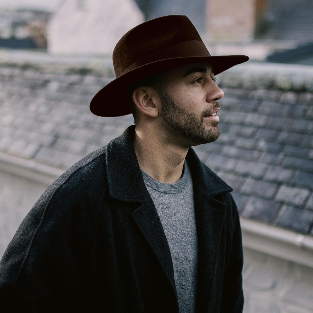 Jaxon Hats | C-Crown Crushable Wool Felt Fedora Hat | 135003 | lsmthree | BROWN