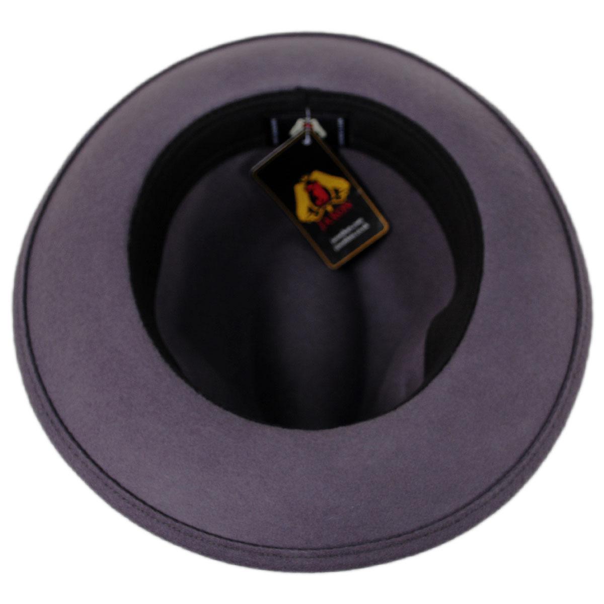 Jaxon Hats | Wholesale Pinch Crown Crushable Wool Felt Fedora Hat B2B Pre-Pack | B2B135000 | under | GREY