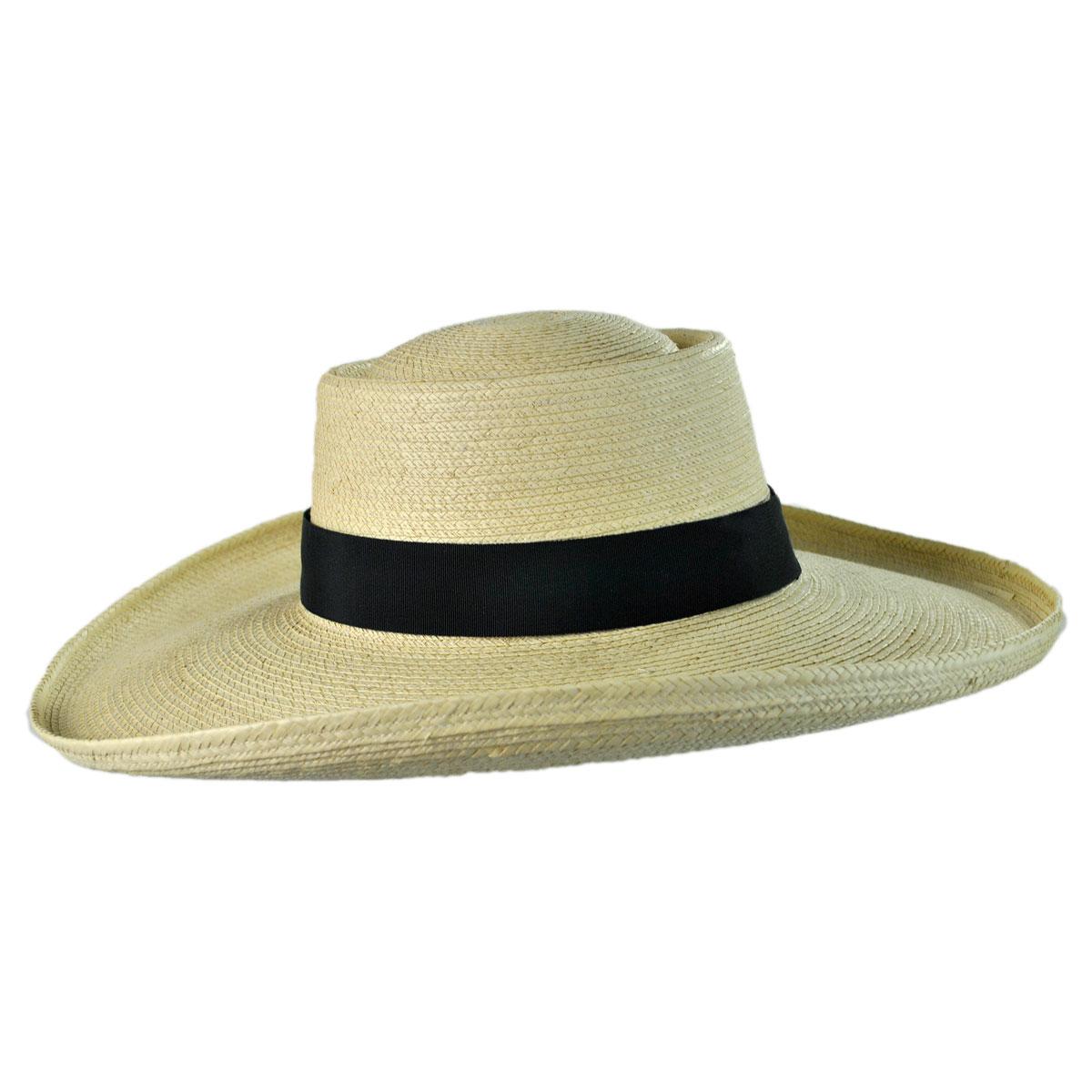 SunBody Hats | Sam Houston Planter Guatemalan Palm Leaf Straw Hat | 128202 | profile | NATURAL